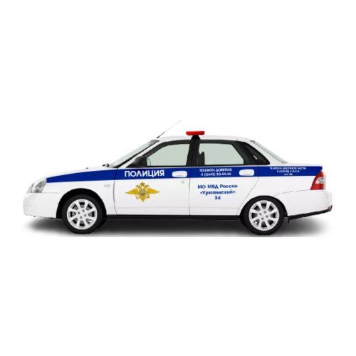 Муляж машины ДПС боковой в Калининграде